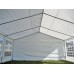 GAZEBO 10x4 ZINCATO PVC IMPERMEABILE - SERIE RINFORZATA COMPLETO - BIANCO